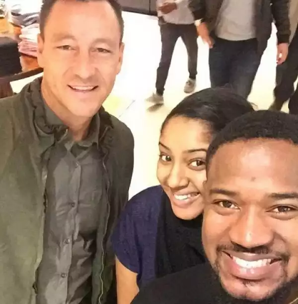 Photo: Actor Mofe Duncan And Wife Meets Chelsea Football Star, John Terry 
